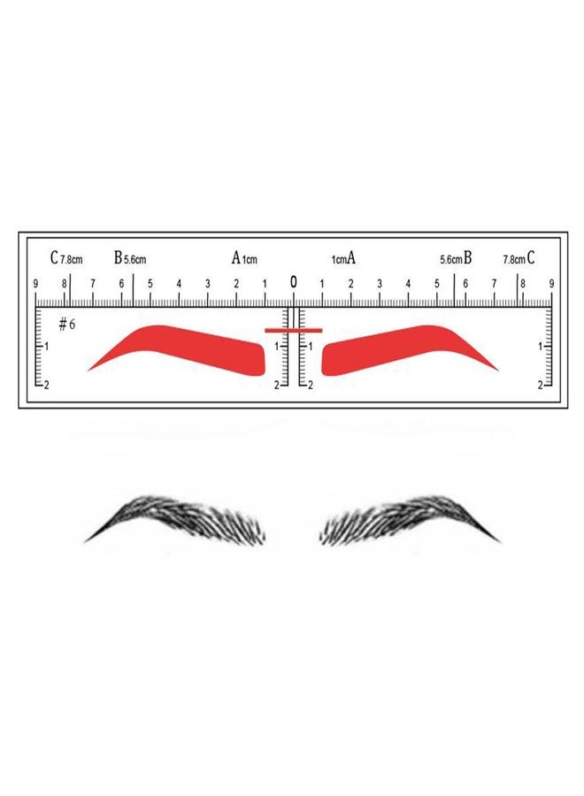 CHOOSE-IT Eyebrow Stencil Disposable Eyebrow Shaper Kit - 50PC Transparent Mapping Stickers Eyebrow Stencils For Microblading, PMU - Quick Makeup Peel & Stick Eyebrow Stencil Kit (#6) - Image 1